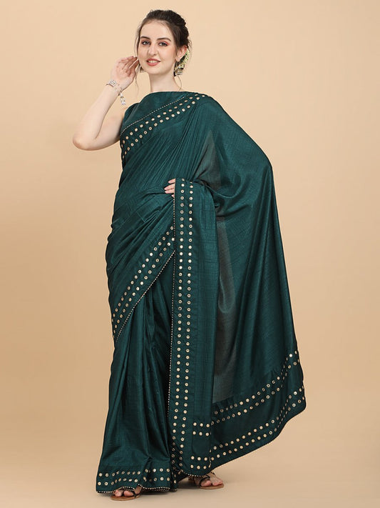 Inddus Women Green Sarees - Inddus.com