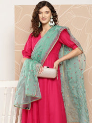 Kurta With Trousers & With Dupatta - Inddus.com