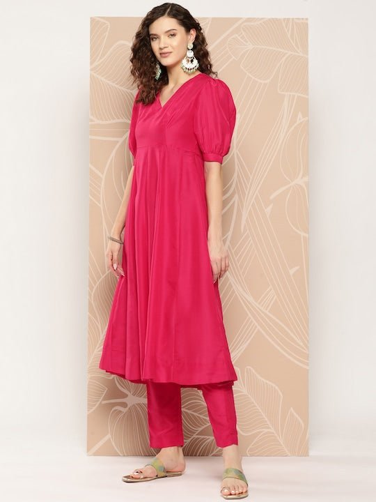 Kurta With Trousers & With Dupatta - Inddus.com