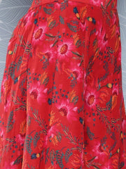 Kurti With Floral Palazzos - Inddus.com