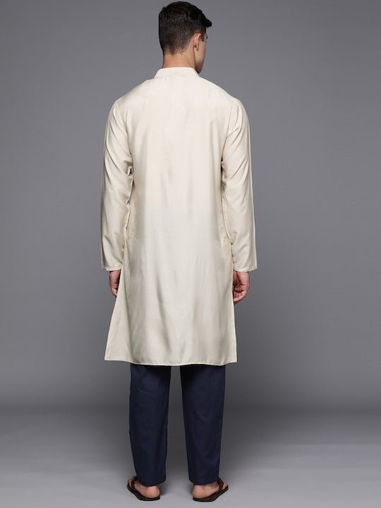 Men Mandarin Collar Kurta - Inddus.com