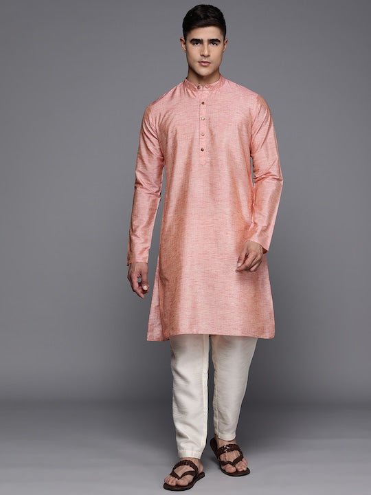 Men Mandarin Collar Kurta - Inddus.com