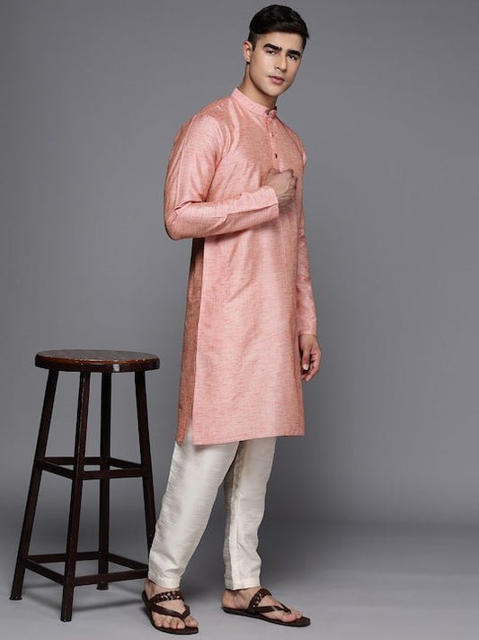 Men Mandarin Collar Kurta - Inddus.com