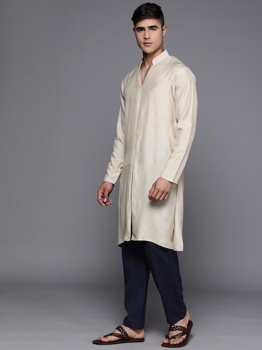 Men Mandarin Collar Kurta - Inddus.com