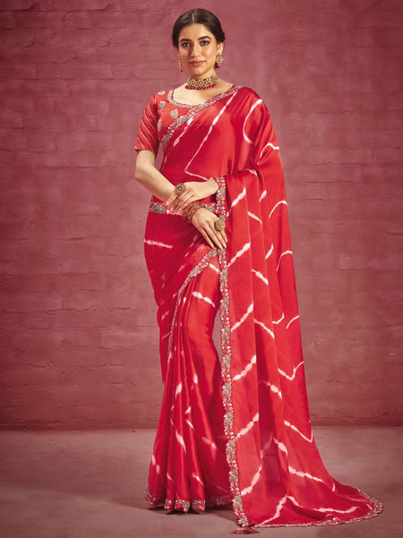 Banarasi silk saree Indian wedding Designer saree pakistani formal Red  Bridal | eBay