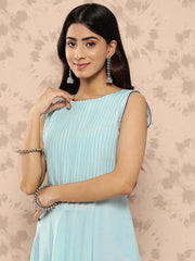 Striped Regular Kurta With Palazzos - Inddus.com