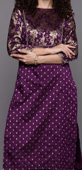 Women Floral Yoke Design Kurta with Trousers - Inddus.com