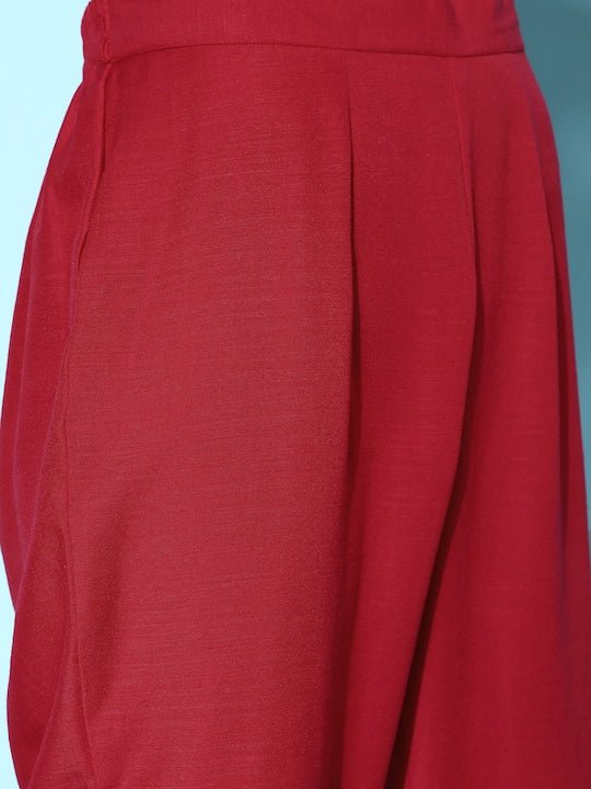 Women Kurta with Trousers & Dupatta - Inddus.com