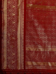 Woven Design Zari Saree - Inddus.com