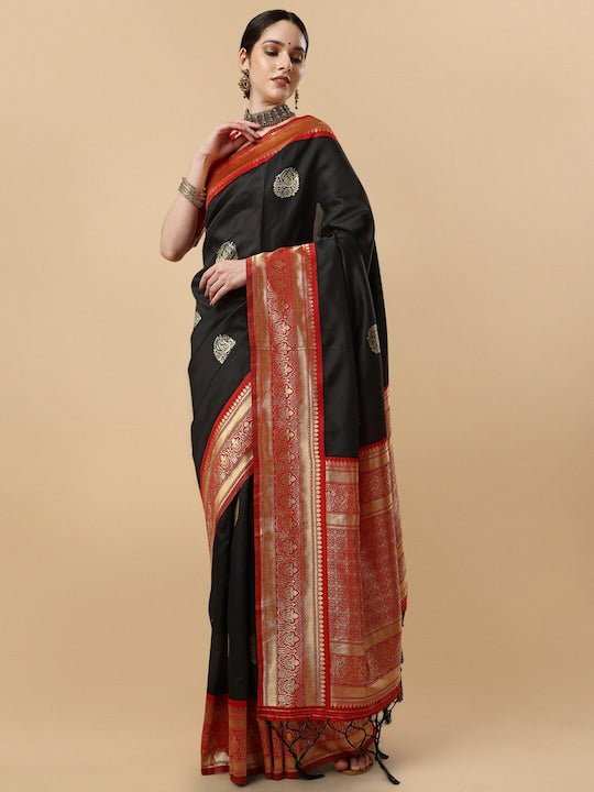 Woven Design Zari Saree - Inddus.com