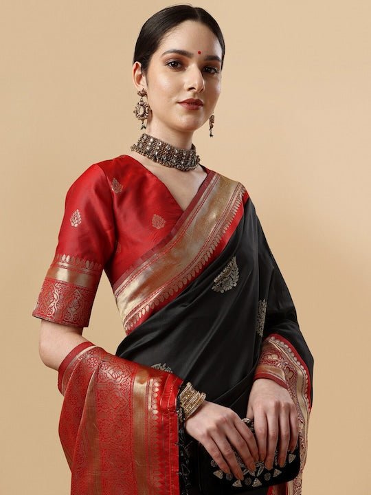 Woven Design Zari Saree - Inddus.com