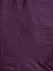 Woven Purple Silk Blend Banarasi Saree - Inddus.com