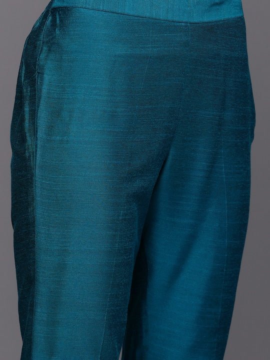 Yoke Design Kurta with Trousers - Inddus.com